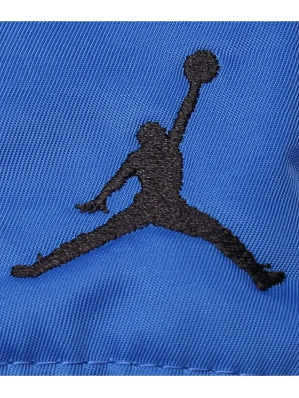 Jordan Jacket Mens Size L Black Blue Bomber Varsity Satin Jumpman Collegiate